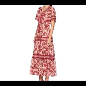 Kate Spade Paisley Blossom Maxi Dress- size Small